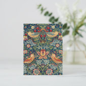 Strawberry Thief van William Morris Briefkaart (Staand voorkant)