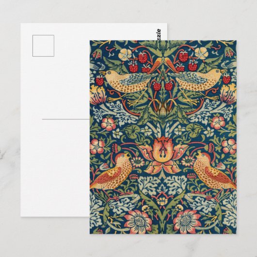 Strawberry Thief van William Morris Briefkaart (Voorkant / Achterkant)