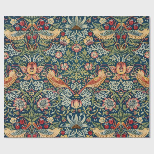 Strawberry Thief van William Morris Cadeaupapier (Vlak)
