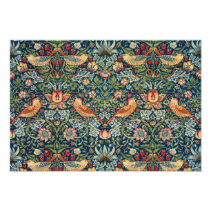 Strawberry Thief van William Morris Foto Afdruk