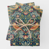Strawberry Thief van William Morris Inpakpapier Vel (In situ)