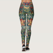 Strawberry Thief van William Morris Leggings (Achterkant)