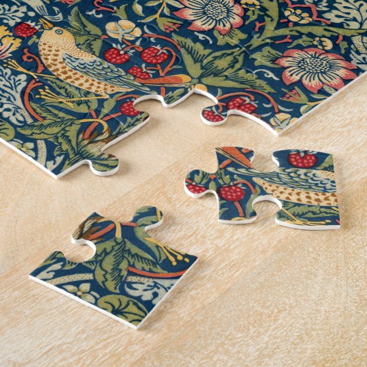 Strawberry Thief van William Morris Legpuzzel (Zijkant)