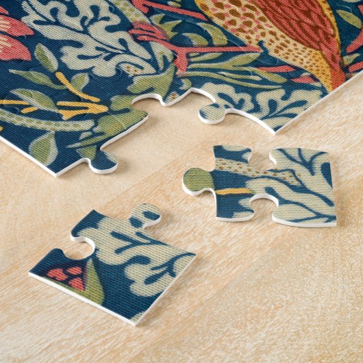 Strawberry Thief van William Morris Legpuzzel (Zijkant)