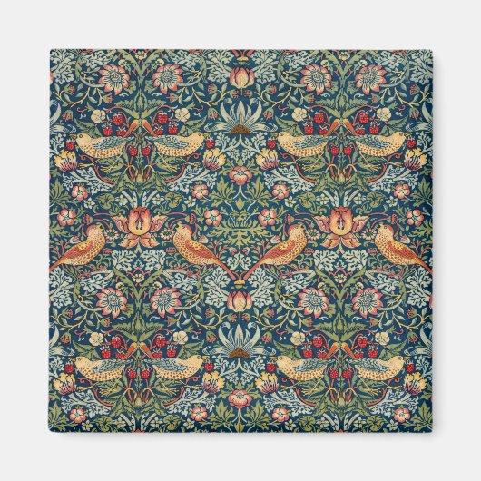 Strawberry Thief van William Morris Magneet (Voorkant)