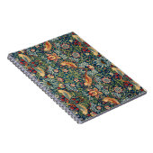 Strawberry Thief van William Morris Notitieboek (Rechterzijde)