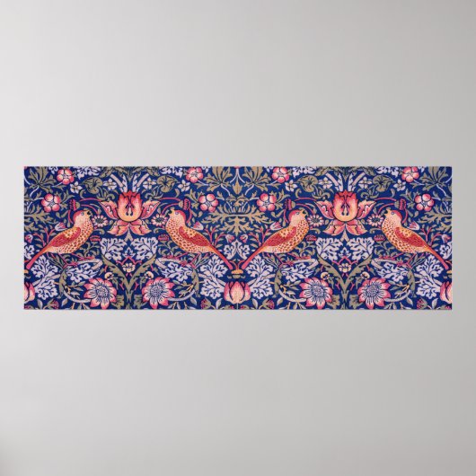 Strawberry Thief van William Morris Poster (Voorkant)