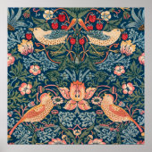 Strawberry Thief van William Morris Poster (Voorkant)