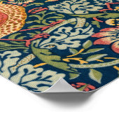 Strawberry Thief van William Morris Poster (Hoek)