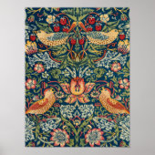 Strawberry Thief van William Morris Poster (Voorkant)