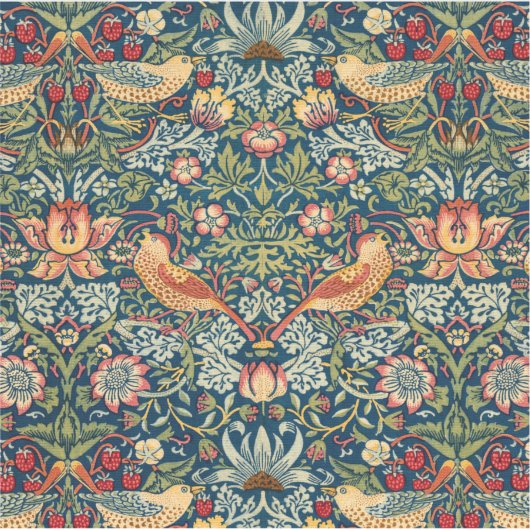 Strawberry Thief van William Morris Sticker (Voorkant)