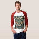 Strawberry Thief van William Morris T-shirt (Voorkant volledig)