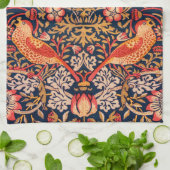 Strawberry Thief van William Morris Theedoek (Gevouwen)