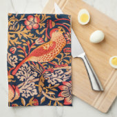 Strawberry Thief van William Morris Theedoek (Quarter Fold)