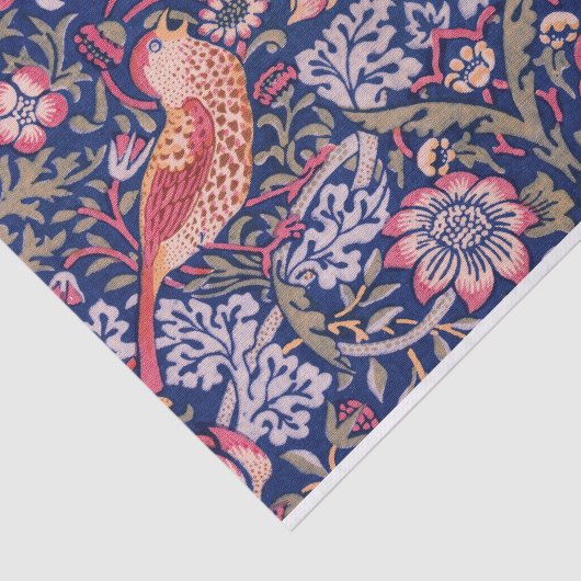 Strawberry Thief van William Morris Tissuepapier (Detail)