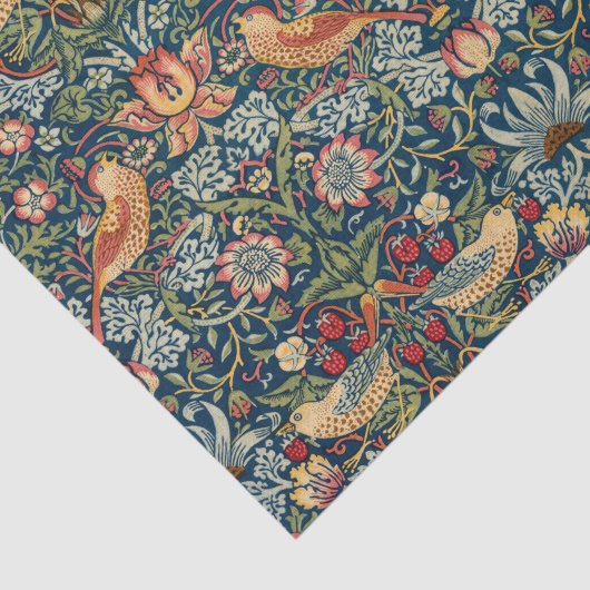 Strawberry Thief van William Morris Tissuepapier (Detail)