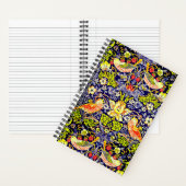 Strawberry Thief Vogels William Morris Notitieboek (Binnen)