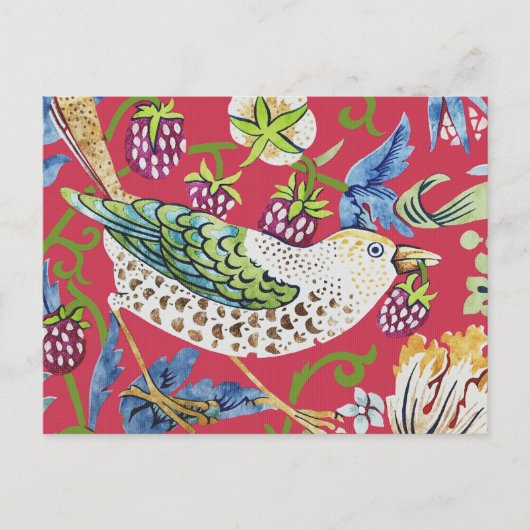 Strawberry Thief William Morris Briefkaart (Voorkant)