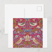 Strawberry Thief William Morris Briefkaart (Voorkant / Achterkant)