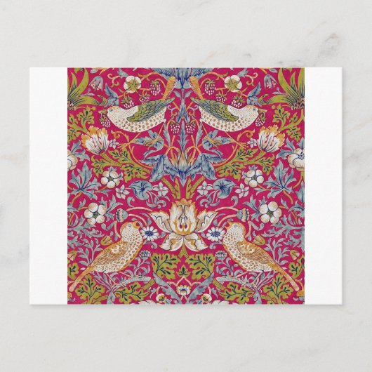 Strawberry Thief William Morris Briefkaart (Voorkant)