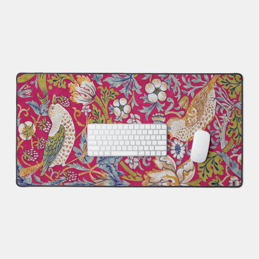 Strawberry Thief William Morris Bureaumat (Keyboard & Muis)