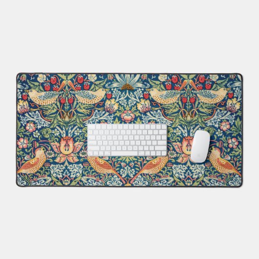 Strawberry Thief William Morris Bureaumat (Keyboard & Muis)