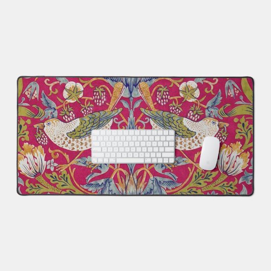 Strawberry Thief William Morris Bureaumat (Keyboard & Muis)