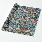 Strawberry Thief William Morris Cadeaupapier (Uitgerold)