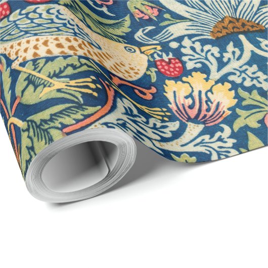 Strawberry Thief William Morris Cadeaupapier (Rol Hoek)