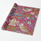 Strawberry Thief William Morris Cadeaupapier (Uitgerold)