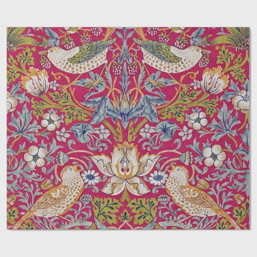 Strawberry Thief William Morris Cadeaupapier (Vlak)