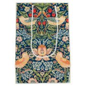 Strawberry Thief William Morris cadeautasche Medium Cadeauzakje (Achterkant)