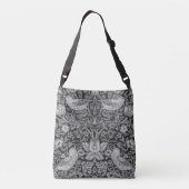 Strawberry Thief William Morris Crossbody Tas (Achterkant)
