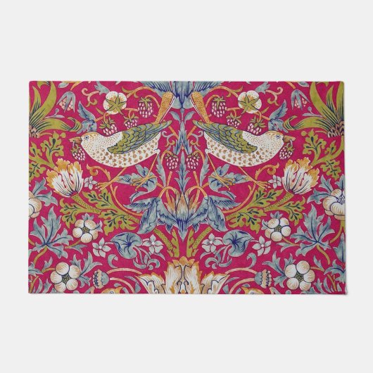 Strawberry Thief William Morris Deurmat (Voorkant)