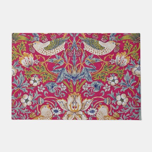 Strawberry Thief William Morris Deurmat (Voorkant)