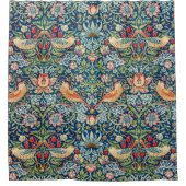 Strawberry Thief William Morris Douchegordijn (Voorkant)