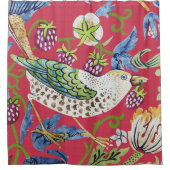 Strawberry Thief William Morris Douchegordijn (Voorkant)