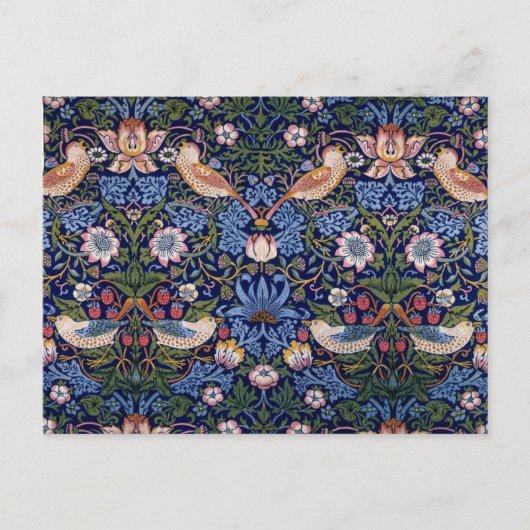 Strawberry Thief, William Morris Feestdagenkaart (Voorkant)