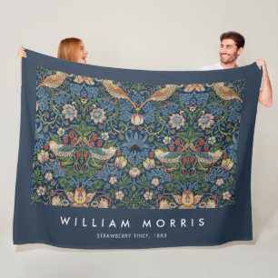 Strawberry Thief William Morris Fleece Deken