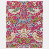 Strawberry Thief William Morris Fleece Deken (Voorkant)