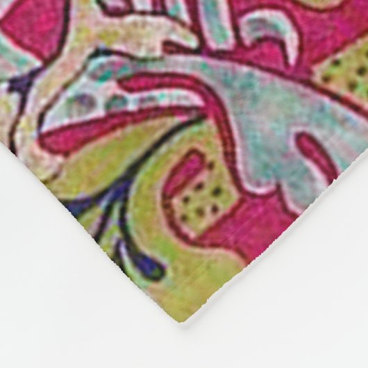 Strawberry Thief William Morris Fleece Deken (Hoek)