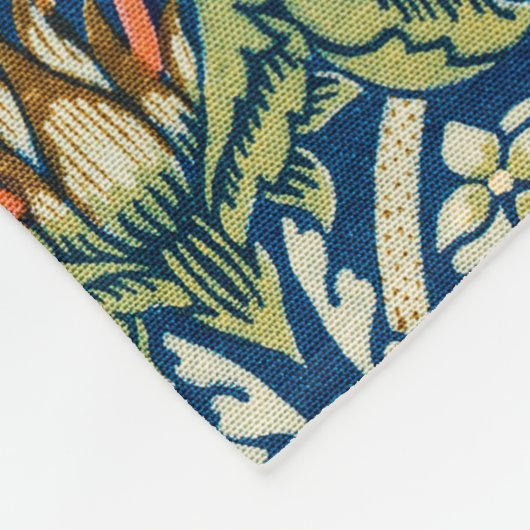 Strawberry Thief William Morris Fleece Deken (Hoek)