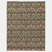 Strawberry Thief William Morris Fleece Deken (Voorkant)
