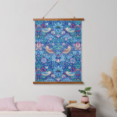 Strawberry Thief William Morris Hangend Wandkleed (Slaapkamer)