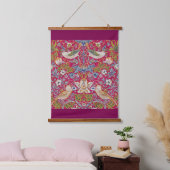 Strawberry Thief William Morris Hangend Wandkleed (Slaapkamer)