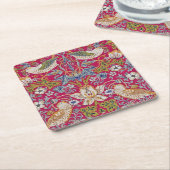 Strawberry Thief William Morris Kartonnen Onderzetters (Schuin)