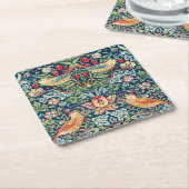 Strawberry Thief William Morris Kartonnen Onderzetters (Schuin)