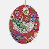 Strawberry Thief William Morris Keramisch Ornament (Rechts)