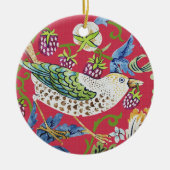Strawberry Thief William Morris Keramisch Ornament (Voorkant)