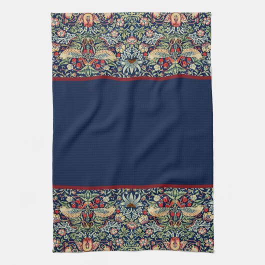 Strawberry Thief William Morris Kitchen Towel Theedoek (Verticaal)